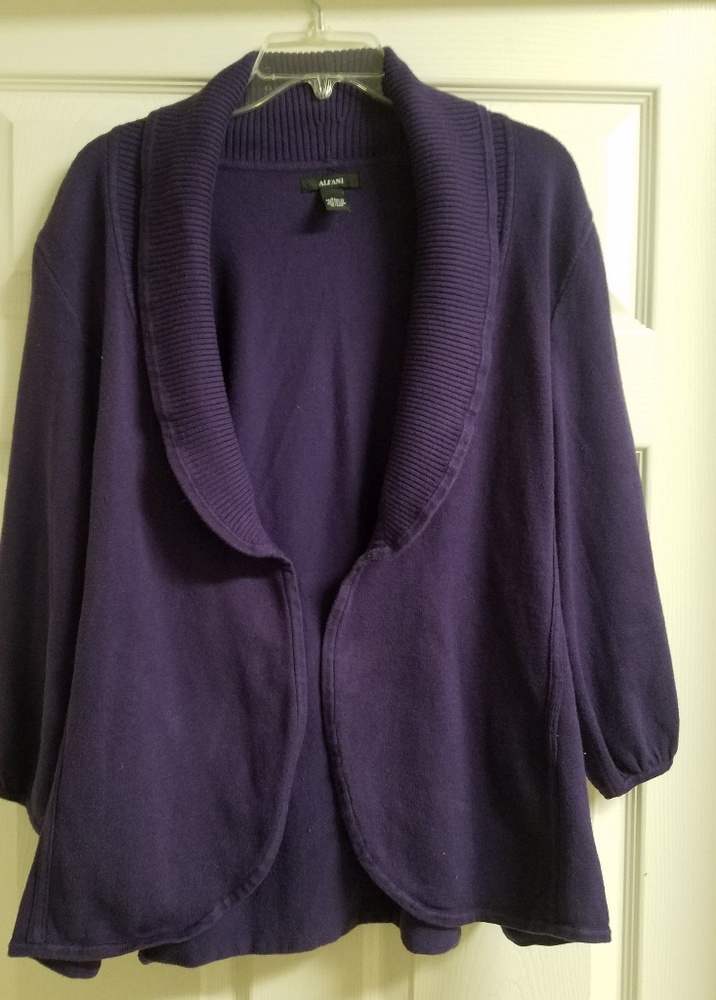 Alfani blouse can be used over shirt or camisole.
